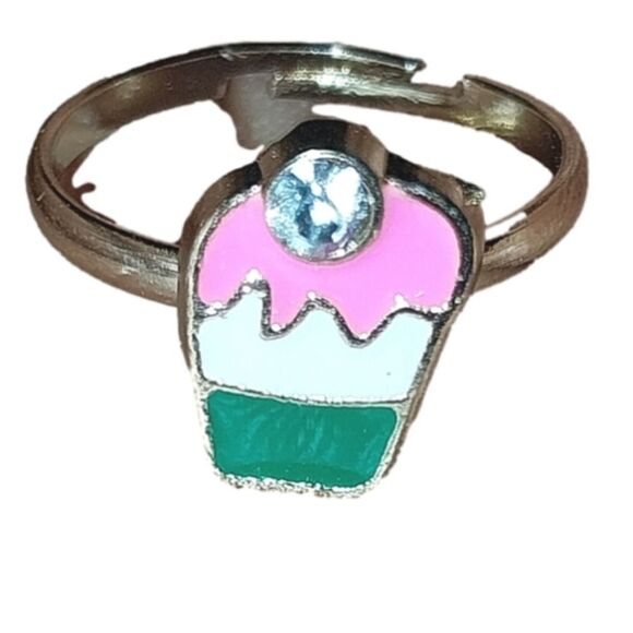 Super cute girls jeweled adjustable ring - Picture 1 of 4